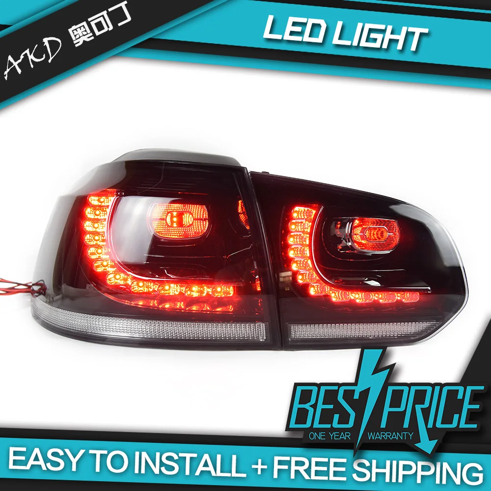 АКД автомобильного тюнинга хвост светильник s для VW Golf 6 LED MK6 R20 светодиодный DRL бег