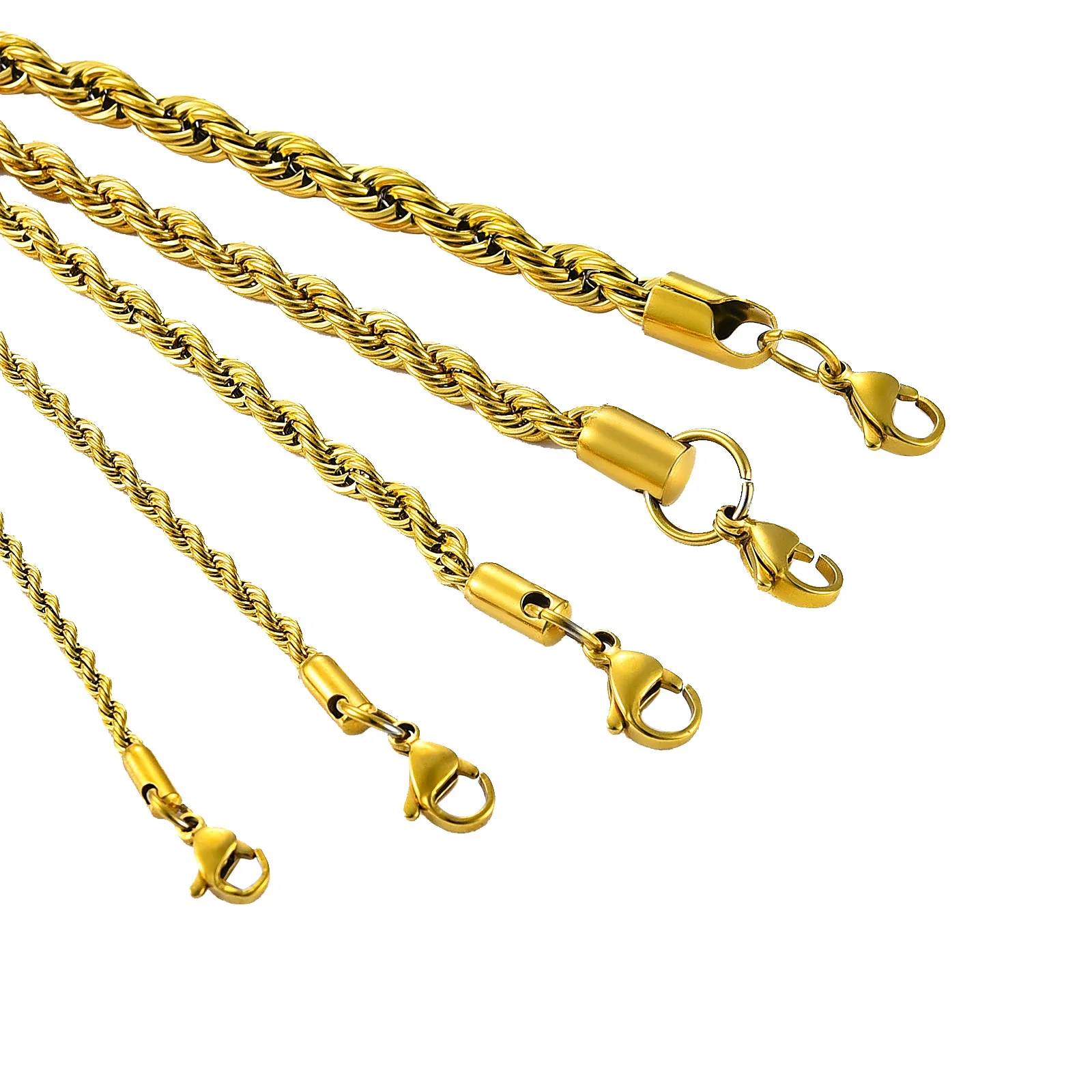 5 Colors Stainless Steel Twist Rope Chain Necklace for Women Men Black/Silver/Gold Color Plated Choker Metal Fashion Jewelry fashion necklace stainless steel necklace metal necklace choker necklace