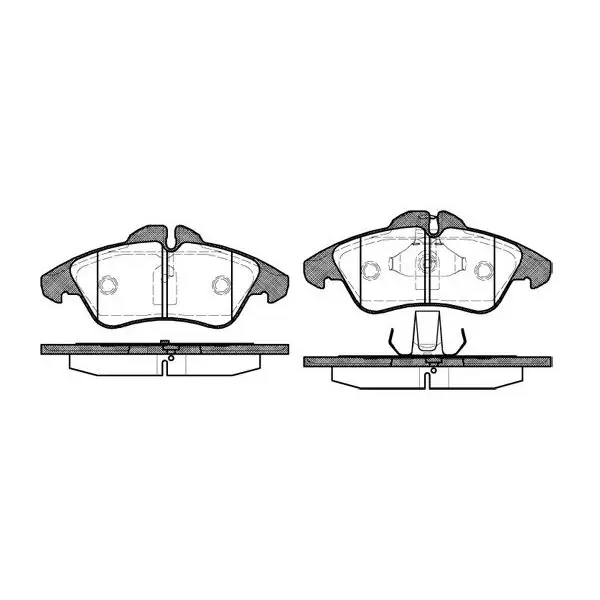 Brake pad set disc brake ROADHOUSE 257800 - Цена: 