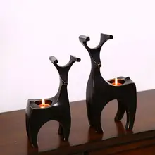 Смола Имитация в форме оленя подставка для свечей подсвечник домашний Декор Спальни