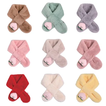

Baby Boys Girls Scarf Winter Warmer Peach Patterns Scarf Infant Thicken Collar Scarves Toddler Neckerchiefs