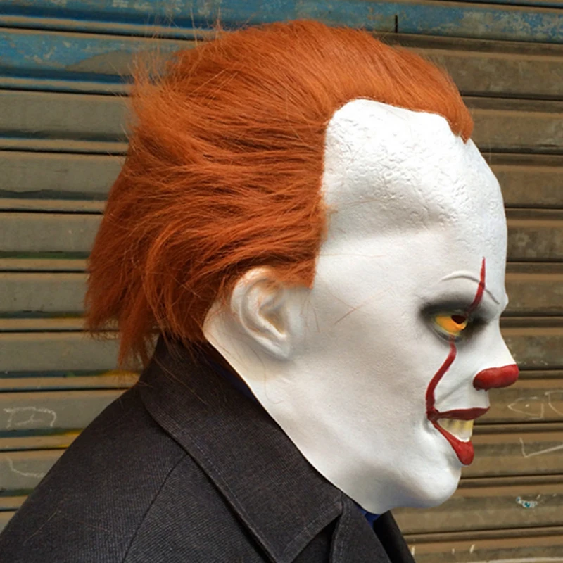 Хэллоуин клоун душа маска головной убор Фильм вокруг pennywise Хэллоуин маска ужасов
