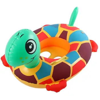 

Tortoise Swim Ring Seat Swim Ring Kid Water Play Swimming Rings Summer Inflatable Water Floating Drink
