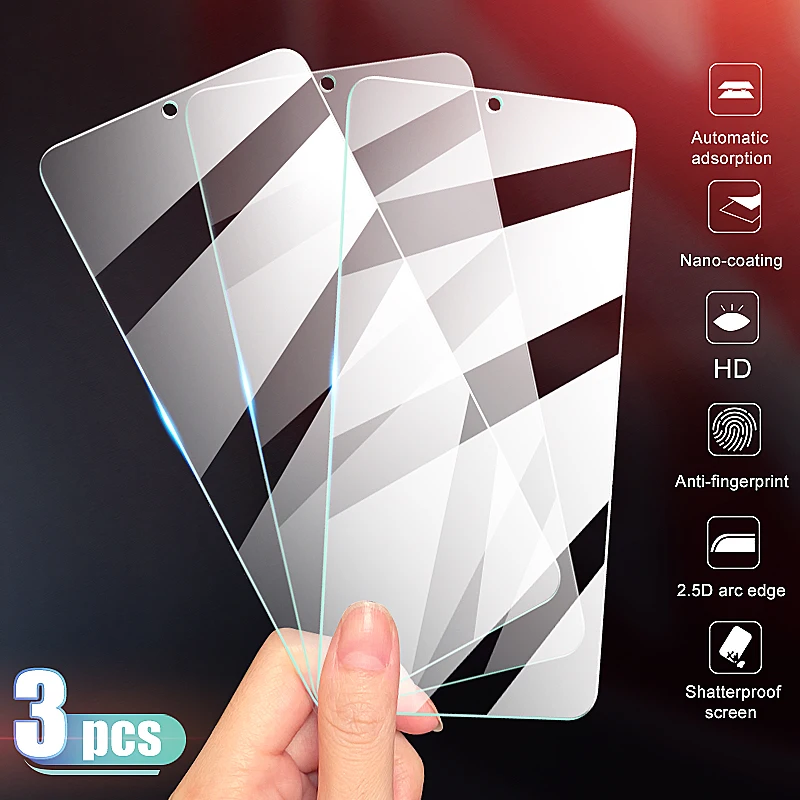 Funda completa templada de cristal para móvil, Protector de pantalla para OnePlus 7 7T, 6, 6T, 5, 5T, 3, 3T, 7, 7T, 3 uds.