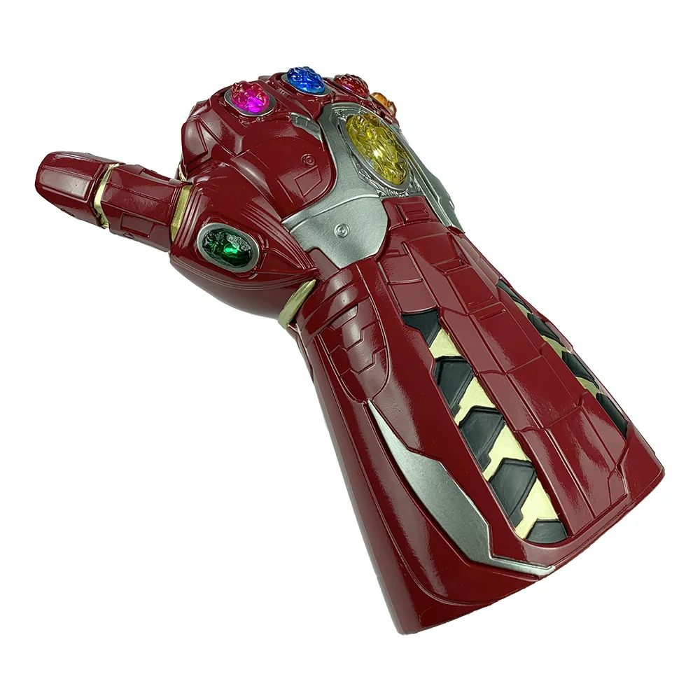 Новая бесконечная перчатка мстители супергерой для косплея Железного человека перчатки танос перчатка ПВХ оснастки варежки ребенок взрослый игрушка на Хэллоуин