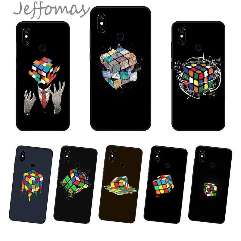 

Rubik's cube art pattern Phone Case For Xiaomi Redmi note 4 4X 8T 9 9s 10 K20 K30 cc9 9t pro lite max