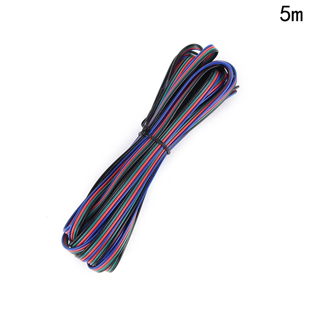 5 метровый 4 контактный RGB светодиодный проводной кабель шнур для Rgbw Одноцветный