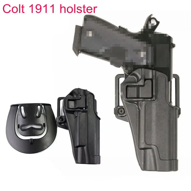 

CQC Quick Drop Hunting Shooting Gun Belt Holster Tactical Colt 1911 Army Pistol Airsoft Hand Gun Carry Case Holster With Paddle