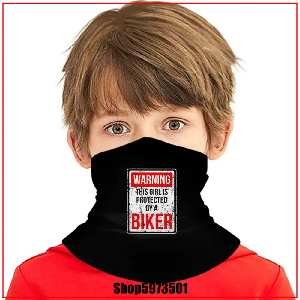 This Girl Is Protected By A Biker Antibacterial Windproof 3D Seamless harry bandanas scarf DIY potter-loves hair accessories |