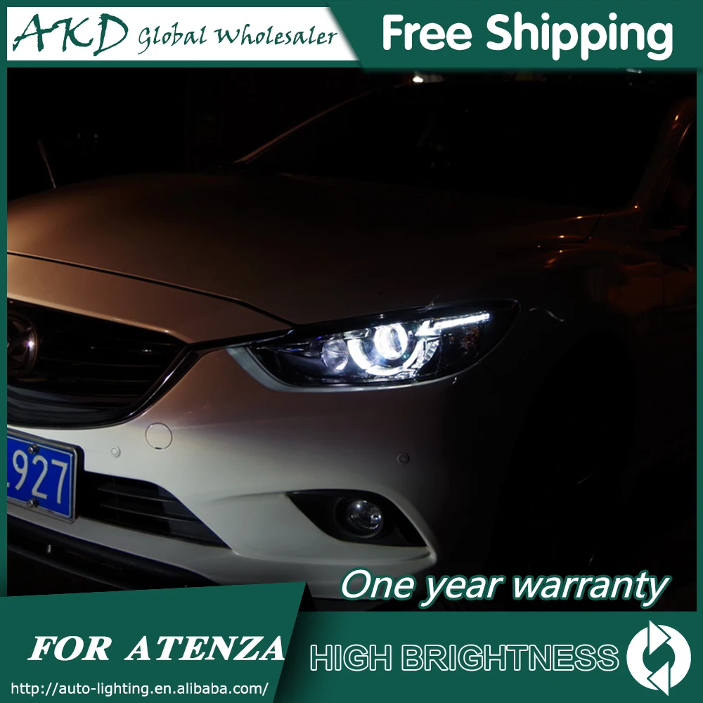 Фары для автомобиля Mazda 6 Atenza 2013- DRL дневные ходовые огни головная лампа светодиодный Биксеноновая лампа Противотуманные фары, аксессуары для автомобиля