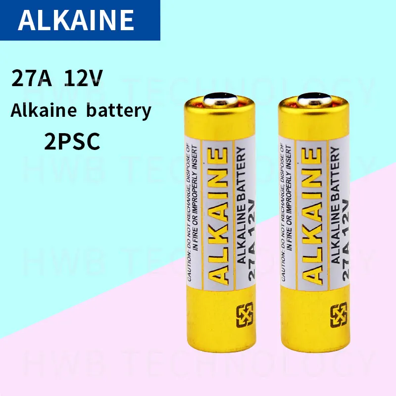 2pcs 27a 12v Dry Alkaline Battery L828 27ae 27mn A27 For Doorbell,car
