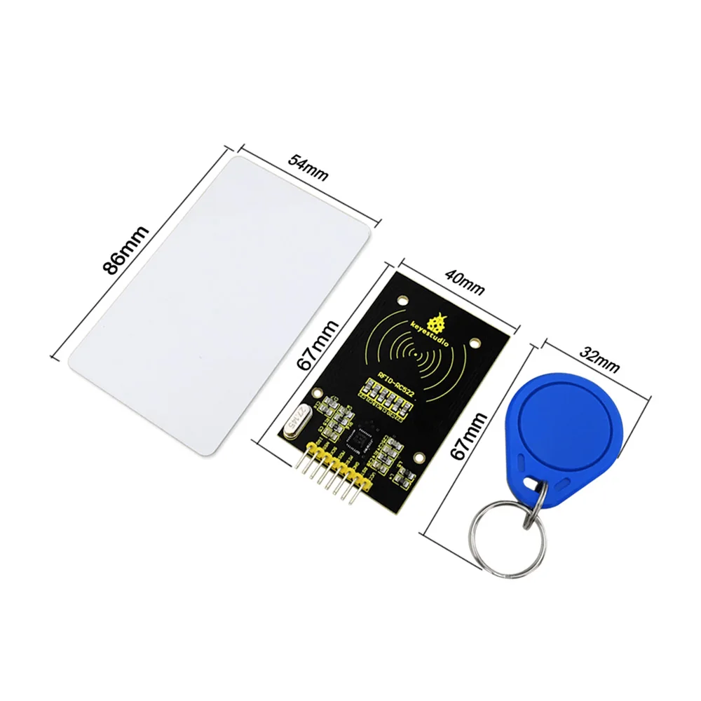 Бесплатная доставка! Набор Keyestudio MFRC522 (оригинальный чип) модуль RFID + Карта IC