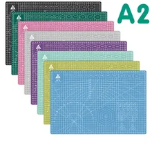 1 pces 60*45cm a2 placa de corte grade linha auto-cura placa de corte ofício cartão multi-cor dupla face desktop almofada de corte esteira