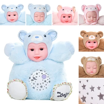 

Soft Plush Toys Kids Baby Dolls 25CM Stuffed Animals Rabbit Light Star Projection Baby Lullaby Sound Plush Doll Light Up Toys