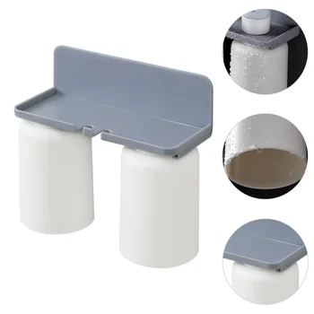 

1 Set Toothbrush Rack Prime Sturdy Durable High Quality Toothbrush Shelf Toothbrush Cup Toothbrush Holder for Toilet