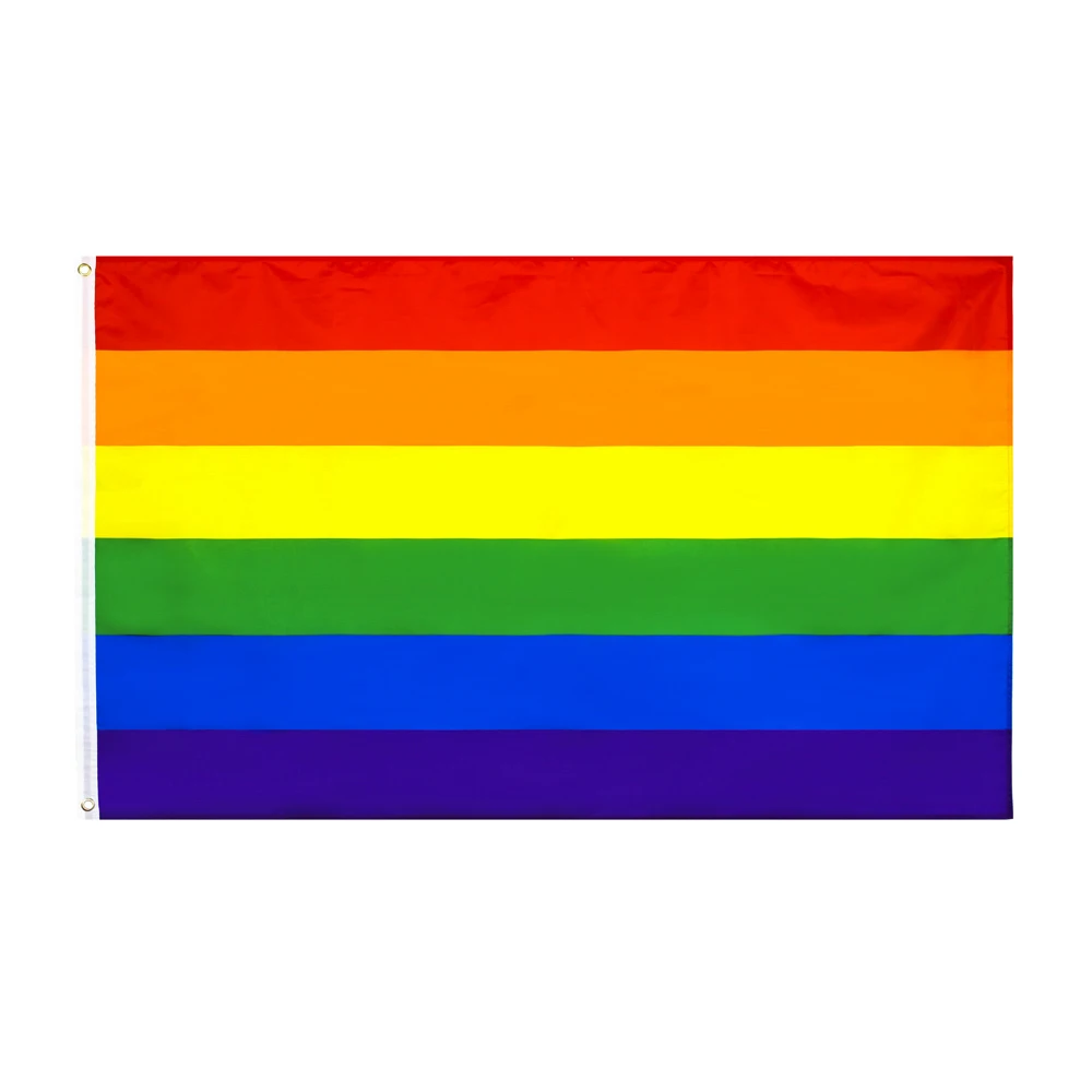 

150x240cm 90*150cm huge giant large LGBT Rainbow Gay Pride Flag