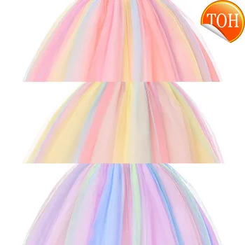 

Party Dress Children Easter Costume Kids Dresses For Girls Princess Dress Toddler Girls Rainbow Dress fantasia vestidos