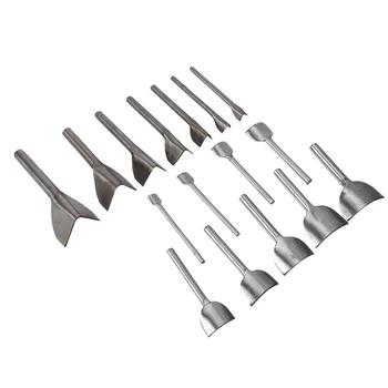 

7 Pcs V Shape Leather Craft Half-Round Cutter Punch With 7 Size(10-40mm) & 9 Pcs Leather Half-Round Punch Tools 10-50 mm