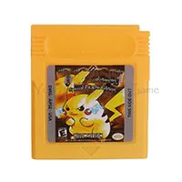 Yellow 16 бит видеоигры картридж Консоли Карты Poke серии классический сбор красочная версия Английский язык - Цвет: Yellow