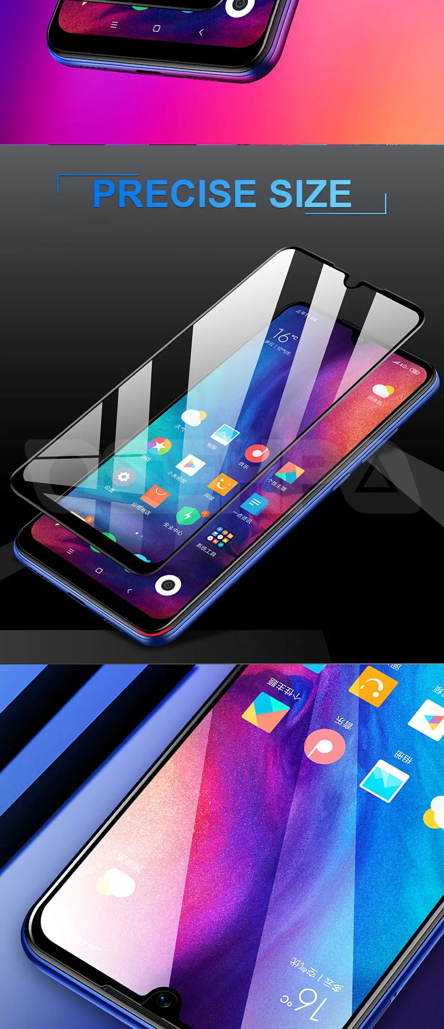 9D Защитное стекло для Xiaomi Redmi 7 7A 6A 5A S2 закаленное защитное стекло для Redmi 6 Pro 5 Plus K20 Note 7 6 Pro стеклянная пленка
