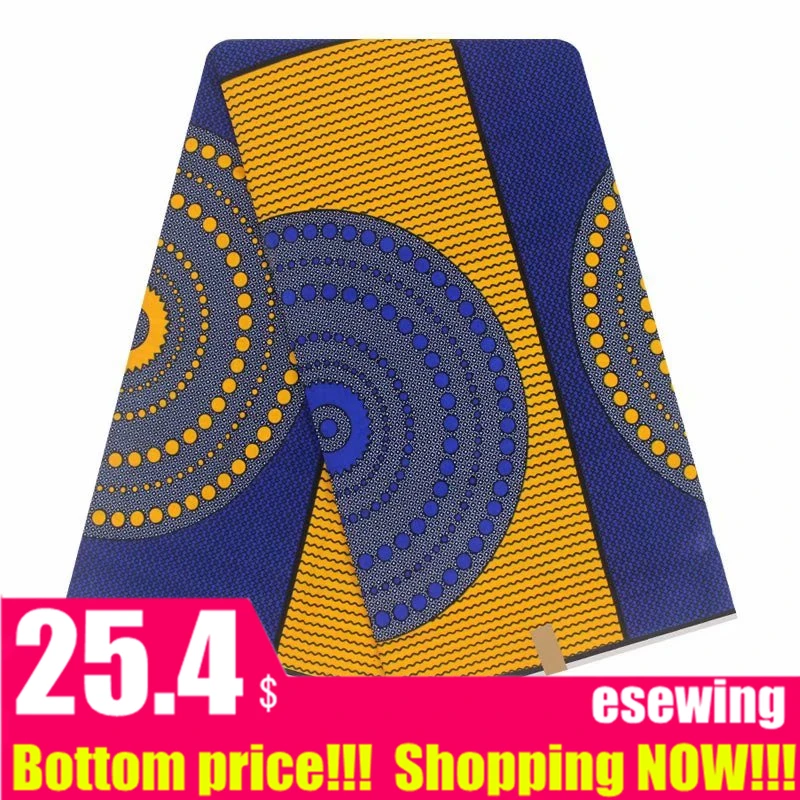 Tqdновое поступление хлопок африканская восковая ткань настоящий голландский воск 6 ярдов/шт для свадебного рождественского платья