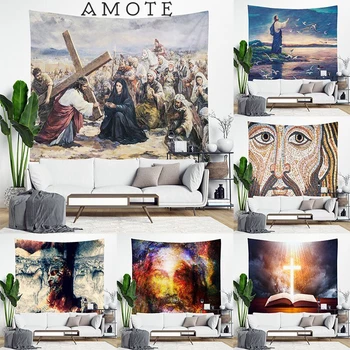 

Nordic Hanging Cloth Background Wall Tapestry Christian Jess Tapestries Bedside Bedroom Home Decoration Dossal Beach Blanket