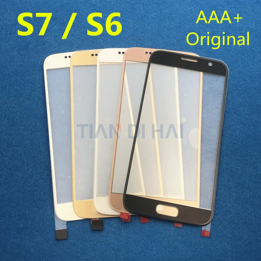 1 шт. передний Внешний стеклянный объектив для Samsung Galaxy S7 G930 G930F S6 G920 G920F замена