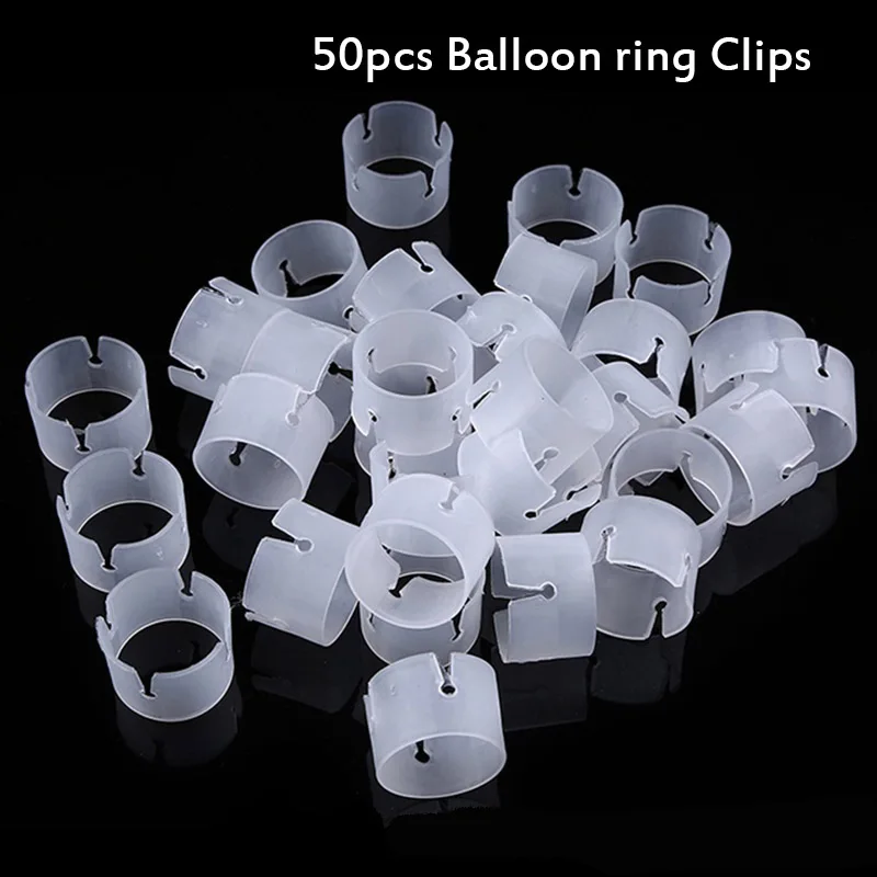 50pcs balloon clips WEIGAO Свадебные Воздушные шары Арка-рама комплект украшения настольная подставка шарики зажимы День Рождения декорации на свадьбу, вечеринку, вечерние события - Цвет: 50pcs balloon clips