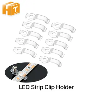 Befestigung LED Streifen Montage Clip Stecker 8mm 10mm 12mm für Keine wasserdichte LED Streifen, 10 teile/los