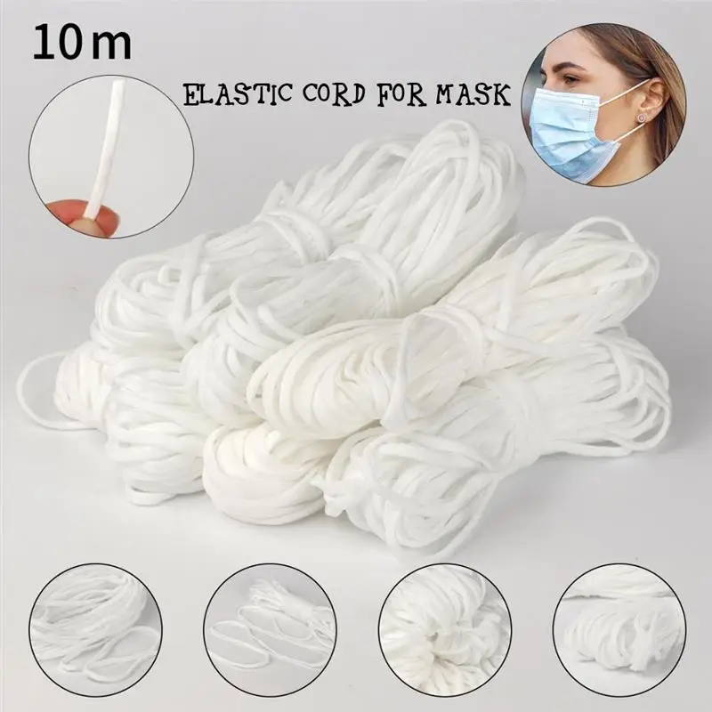 

100 Meters 3 Mm Mask Elastic Band Round Rubber Rope Ear Hanging DIY Sewing Crafts Ear Hanging Rope Sewing Accessories Supplies