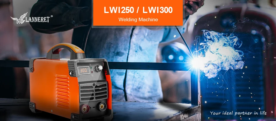 LANNERET 250A/300A Welding Machine Arc Welder IGBT IP21S Inverter Welder High Efficiency Electric Welder