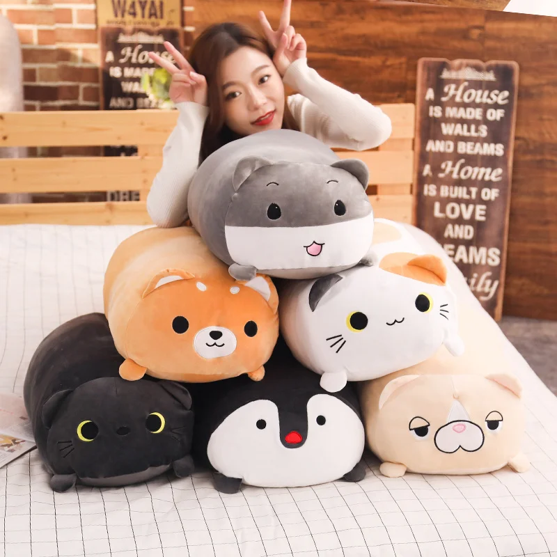 

Soft Animal Cartoon Pillow Cushion Cute Fat Dog Cat Totoro Penguin Pig Frog Plush Toy Stuffed Lovely Kids Birthday Gift AP