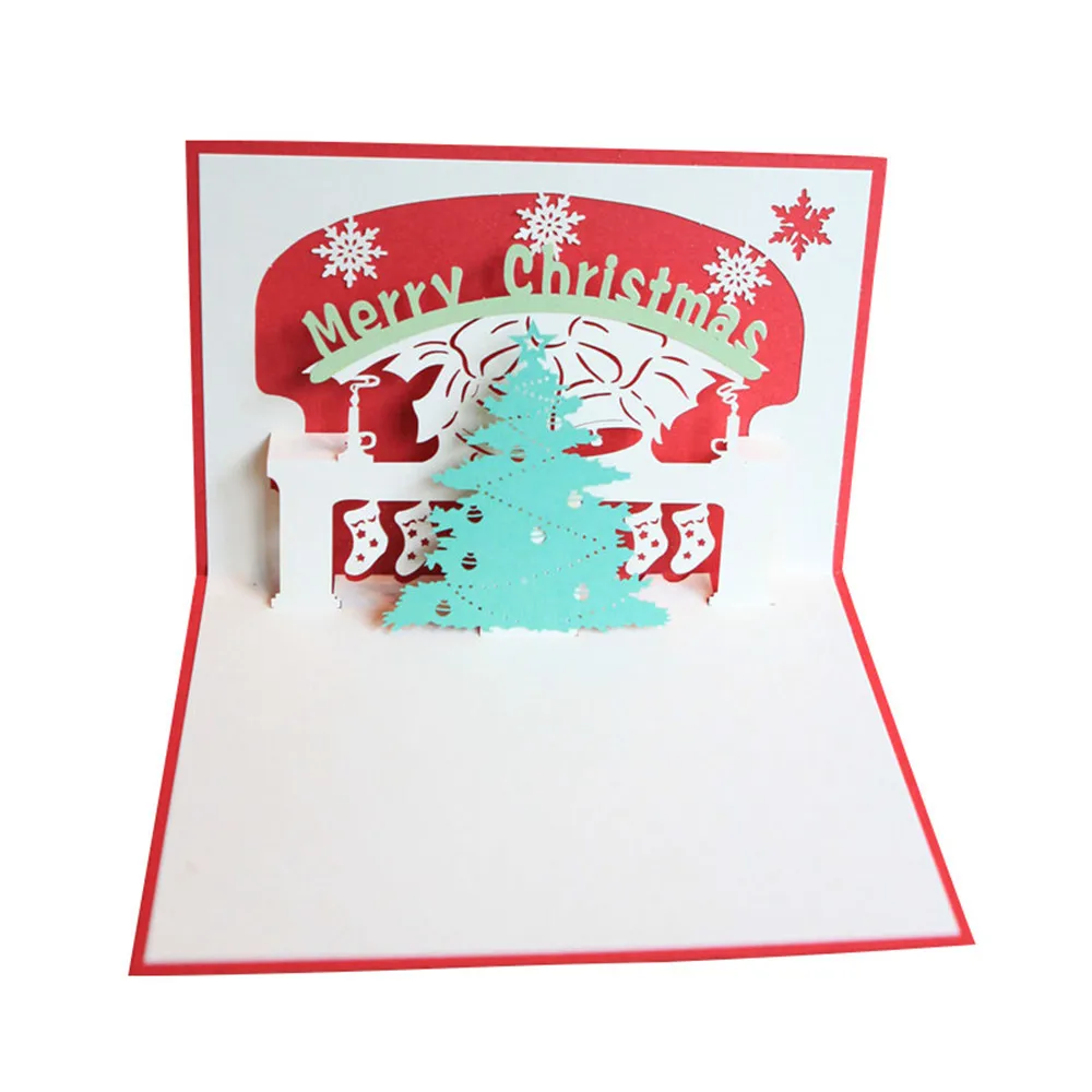 

Christmas 3D Cards Details Pop Up Card Christmas Decorations For Home Greeting Baby Gift Holiday Happy New Year 2020