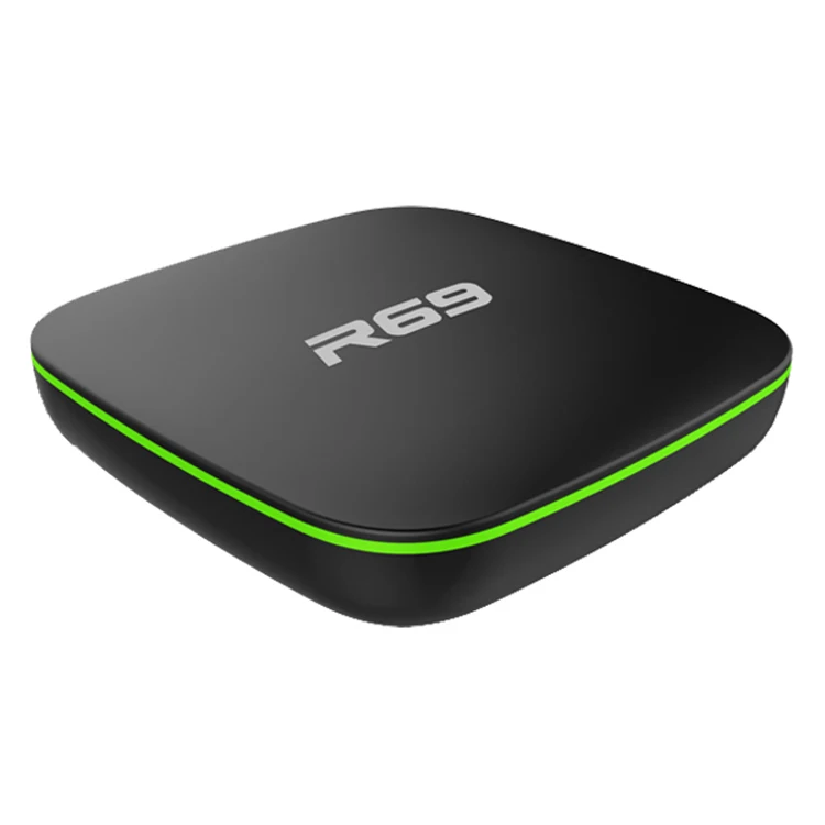 Лучшее качество R69 H3 2G 16G Интернет ТВ приставка allwinner 1GB 8GB R69