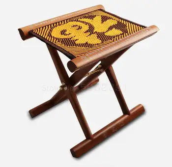 

High-grade Mahogany Solid Wood Horse, Jujube Horse, Folding Portable Adult Household High Wood Bench And Stool
