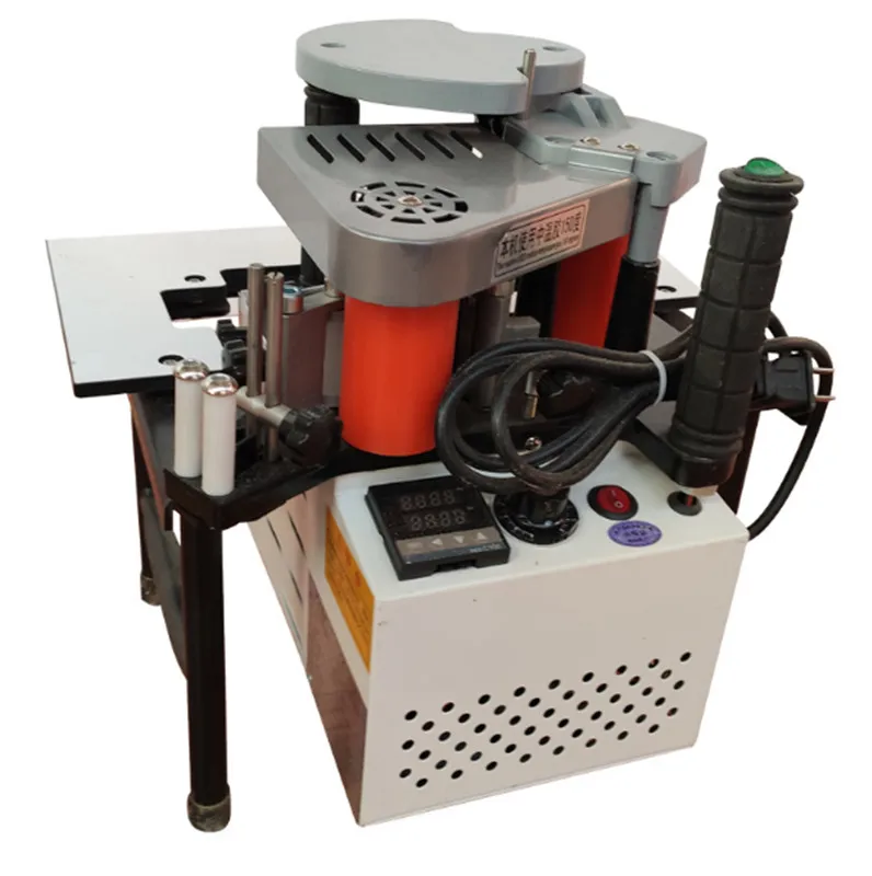 220V 1200W Manual Edge Banding Machine Double Side Gluing Portable Edge Bander Woodworking Banding Machine