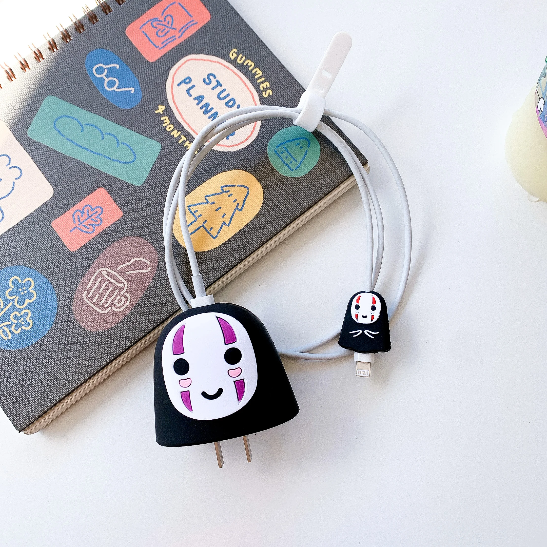 4k hdmi cable Cute Cartoon Silicone Charging Cable Winder Protective Case Angle Cable Protector Cover for Iphone Charger Plug Data Bites Line digital optical cable Cables & Adapters