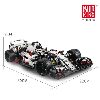 

13117 1235pcs In stock Mould King Technic Series 911 Formula-F1 car Model Building Blocks brick kids education toys MOC-31313