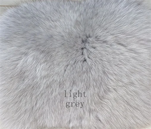 light grey BEIZIRU натуральный Лисий мех жилет женский зимний высокого качества модный теплый без рукавов три молнии натуральный мех пальто - Цвет: light grey