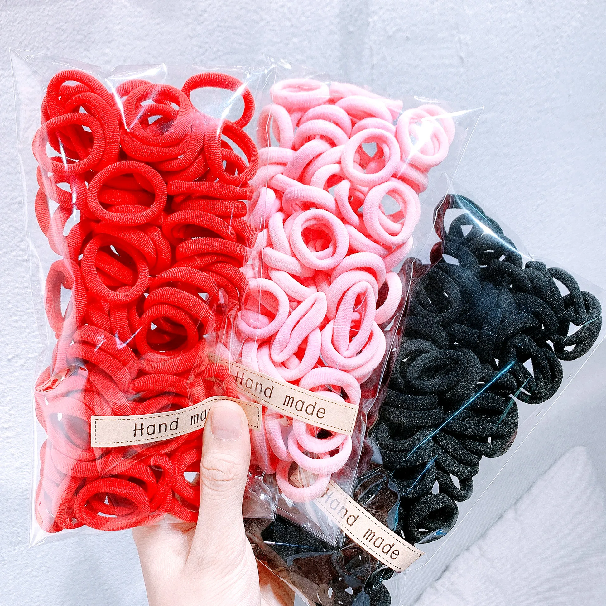 elastic headbands for women 25/50/100PCS 4.5/4/2.5CM Hair Scrunchy For Women Hair Bands Elastic Seamless Link Rope Soft Colorful Rubber Band  Hairwear hair clips for long hair