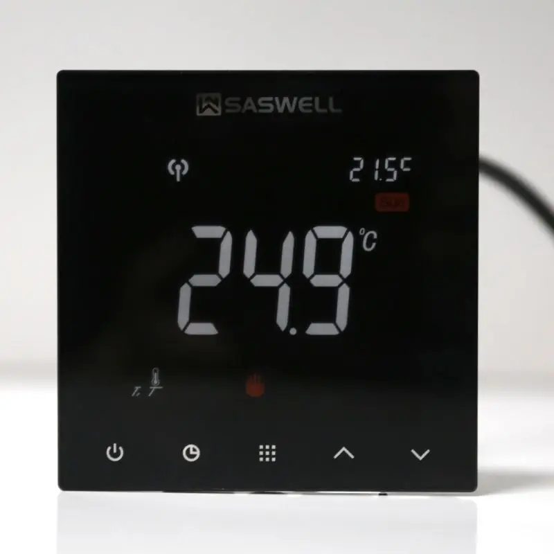 WIFI Thermostat for Water Floor Heating Room Temperature Controller 7Days Weekly Programmable Touch Screen 3A 100~240VAC