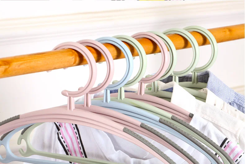 Baby Clothes Racks Portable Clothes Hanger Children Coat Plastic Hangers Hook Household Kids Hangers for Clothing Organizer