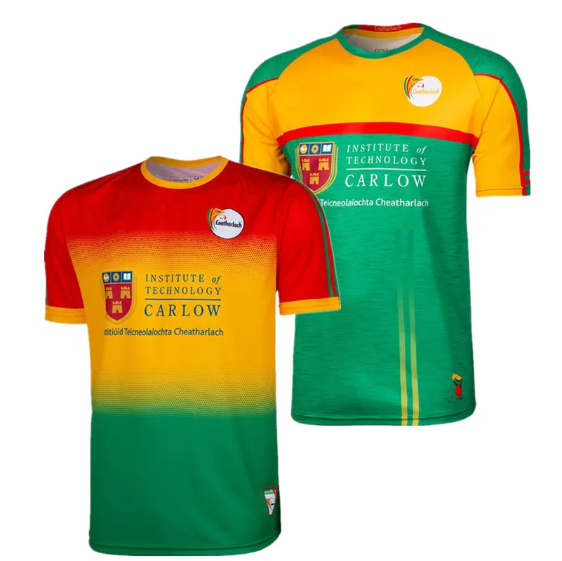 Регби Джерси Carlow Home / Away 2020/21 Ирландия-Мужская Размер: S-5XL (печать