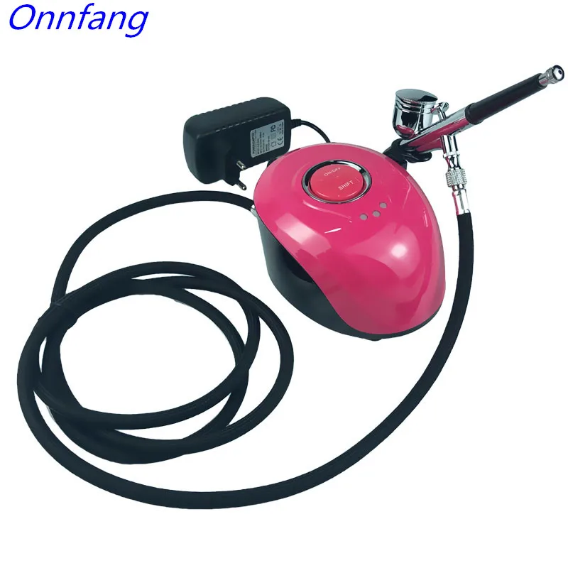 

Airbrush Compressor Kit With Dual Action 0.2/0.3/0.4/0.5mm 7CC Paint Spray Gun For Nail Art Make Up Air-brush Painting Kit