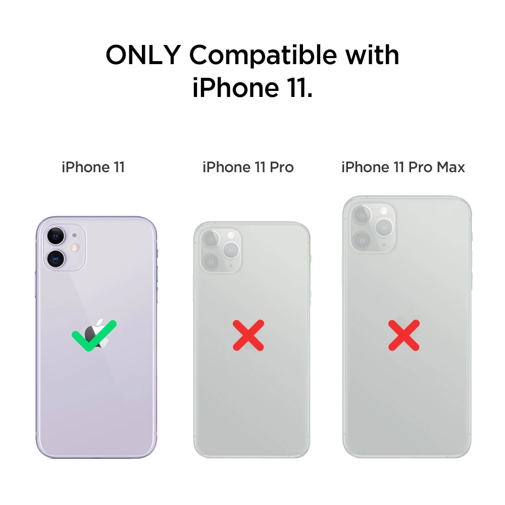 Buy Spigen Ultra Hybrid Series Soft Bumper + Hard Clear Back Panel Hybrid MIL STD Drop Resistance Case for iPhone 11