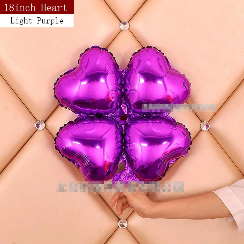 thumbnail image 1 of Lote de 100 globos de aluminio con forma de corazón y redondos, arqueados para puerta, de 18 pulgadas, para grandes eventos, fiestas y festivales., 1 of 5