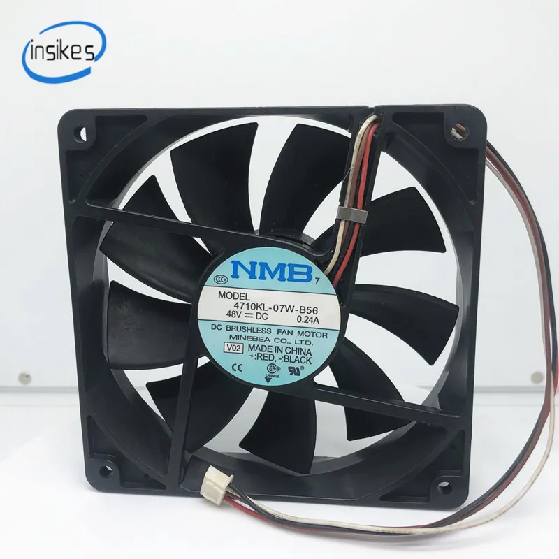 Computer Blower Fan 4710KL 07W B56 DC 48V 0.24A Cooling Fan 4 Wires