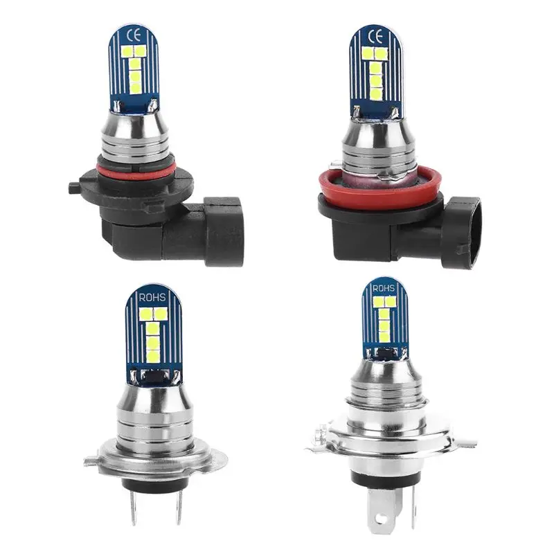 Mini Size H4 H7 H11 9006/HB4 Super Bright Car LED Light Canbus Headlight Bulbs Fog Lamp 15W 1000LM Lemon Green | Автомобили и