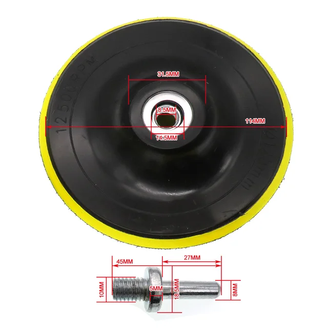 125mm M10 Adapter