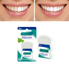 50 м зубная нить супер эластичный Cutable зубная нить удаление зубного камня от зубных пятен продукт для гигиены полости рта